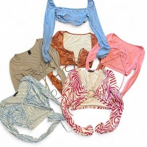 Long Sleeve Crop Tops Bundle